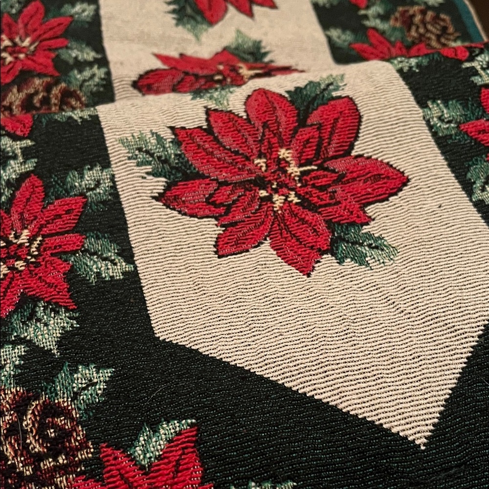 Festive Poinsettia Runner - Picture 2 of 3